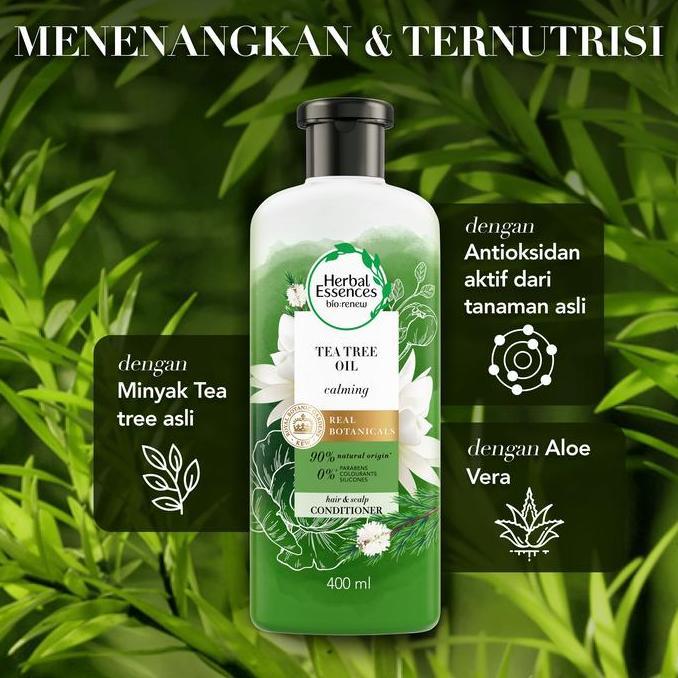 Indoc- Herbal Essences Tea Tree Oil Shampoo 400Ml - Perawatan Rambut