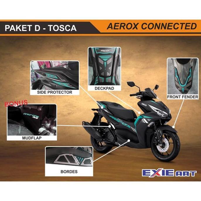 Sale Paket Komplit Protector Motorcycle Aerox Connected - Full Set Aksesoris Motor Yamaha All New Ae