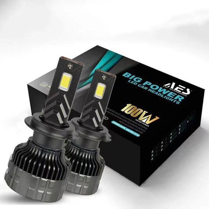 Lampu LED Turbo P5 Headlight HB3 HB4 H7 H11 100 Watt High Power AES