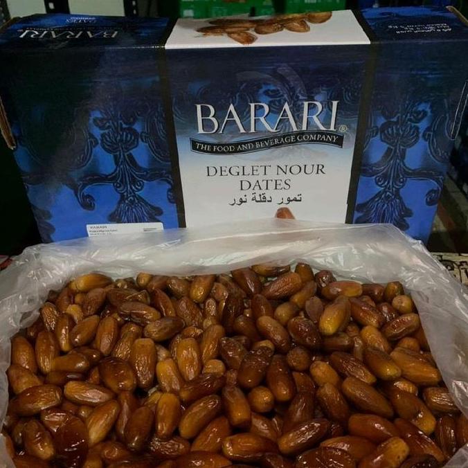 Kurma Madu Tunisia Barari 5kg Premium Barari Deglet Nour Dates Algerian