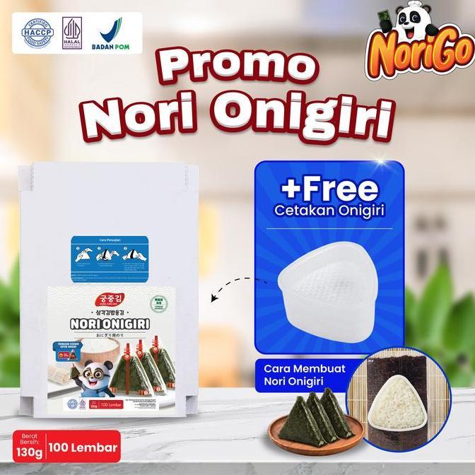 Nosting- Nori Onigiri | Nori Wrapper Onigiri / Sushi Nori 100 Lembar