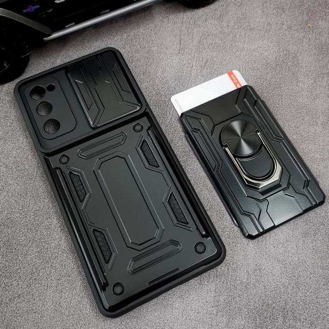 Samsung S20fe - S20 FE CardX Flip Lens Card Ring Armor Case Shockproof