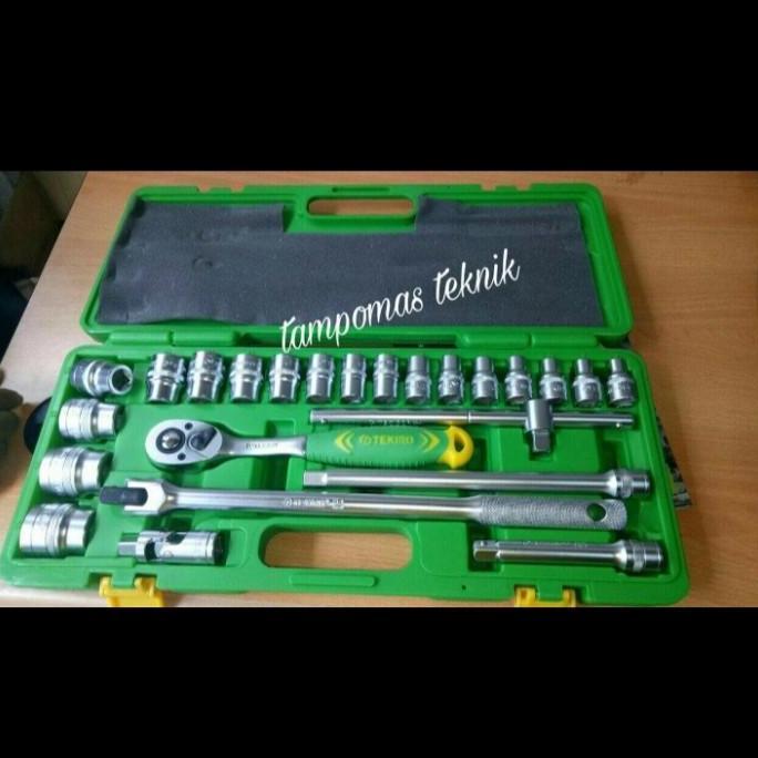 TEKIRO Kunci Sok 24pcs 8-32mm Kunci Sok Set Tekiro 8 32 mm Box Plastik - 12PT