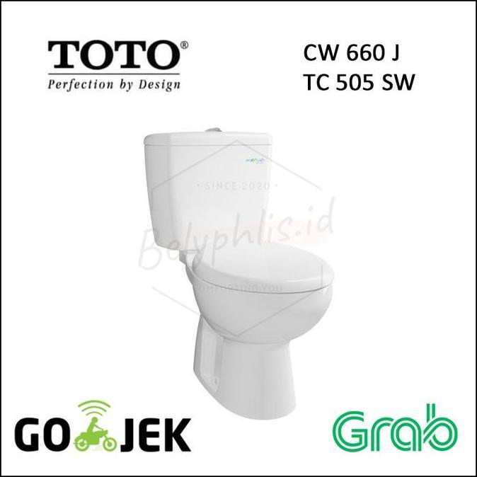 Diskon Cw 660 J | Kloset Duduk Toto 23 Cm | Dual Flush ( Bandung Only )