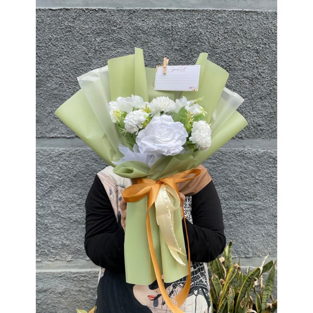 Bucket Bunga Artificial Valentine Kado Buket Ultah Wisuda Ulang Tahun Anniversary Hadiah Wisuda Acar
