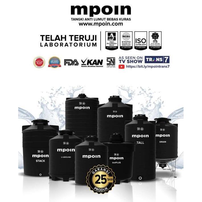 Spesial Toren Kuras Mpoin Plus 800 Liter Drain | Toren Air | Tandon Air