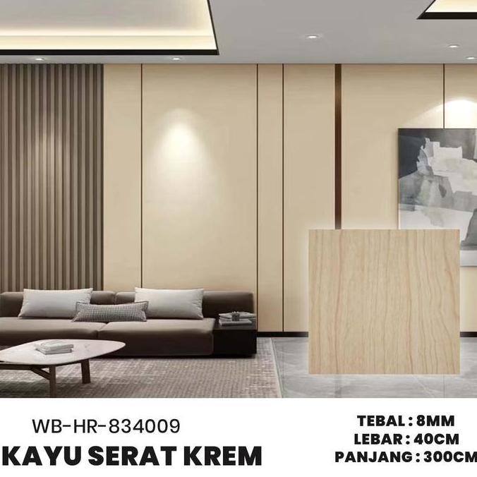 Wallpanel Polos WPC/ Wall Panel Polos PVC/ Wallboard Dinding 3.0 Meter x 40 Cm [Khsus Bandung]