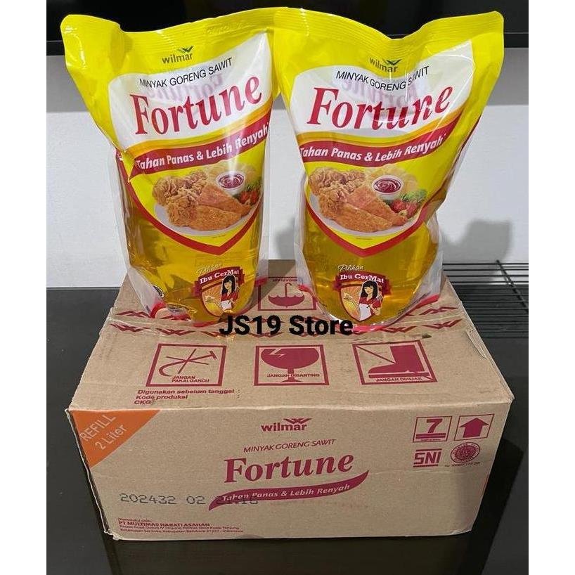 Minyak Goreng Fortune 2L 2 Liter (1 Dus)