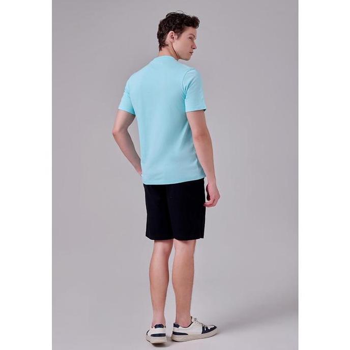 MANZONE - Kaos Lengan Pendek Pria Miller 03 Slim Fit - Light Blue Original