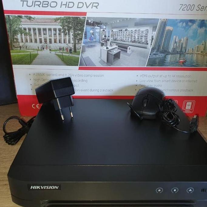 HIKVISION DVR DS-7204HQHI-M1/XT- 4 CHANELL Turbo HD 7200 Series dengan H.265/H.265+ Kompresi Video d