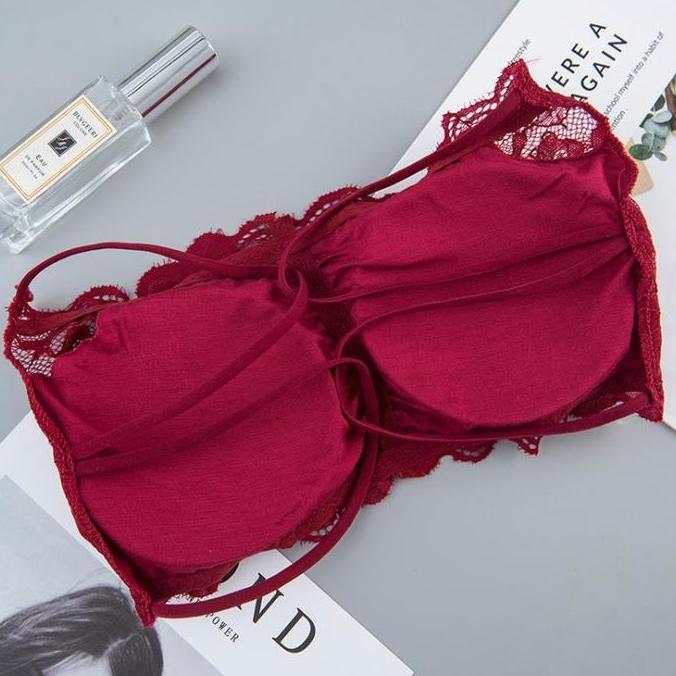 DF276 >> Bra Kemben Tanpa kawat Bralette  tanpa tali Bra Renda Seksi Fashion Kekinian Cantik