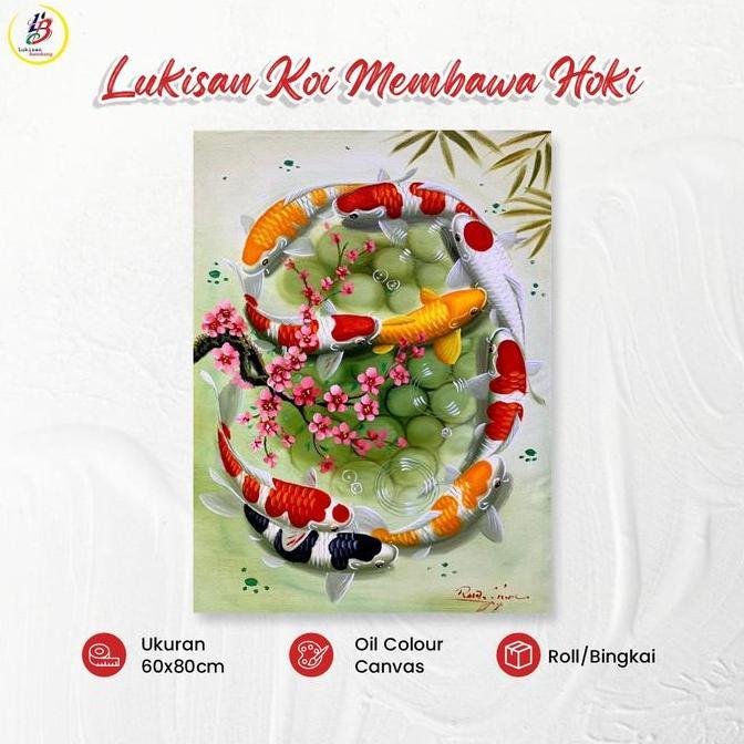 Lukisan ikan Koi Fengshui