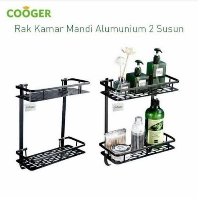 Rak Sabun Kamar Mandi Hitam 2 Susun / rak 2 susun hitam kamar mandi