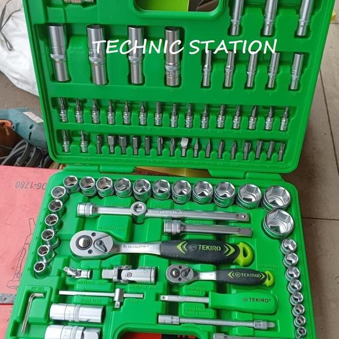 Kunci Shock Set 94pcs 1/4 inch & 1/2 inch 94 pcs TEKIRO Ori