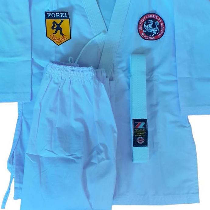 baju karate anak plus logo forki inkanasOutdoor Sport