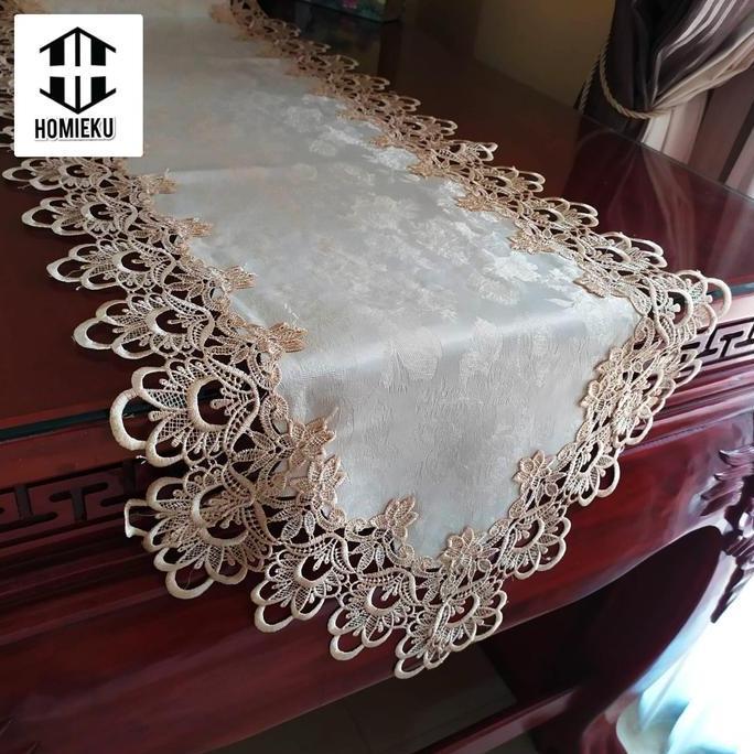 Table Runner Panjang 350 Cm 3,5 Meter Taplak Meja Panjang Mewah