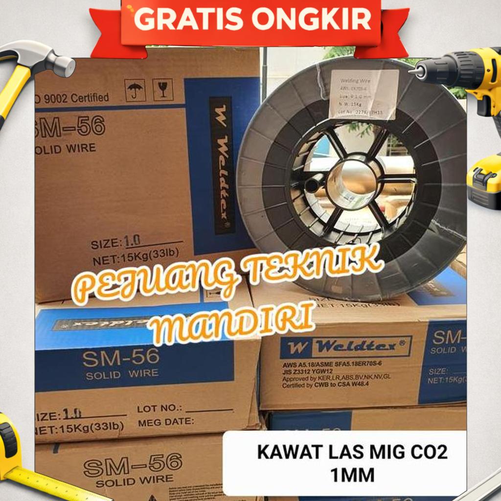 Kawat Las Co2 1Mm / Solid Mig Wire 1Mm / Wire Co 1 Mm Aws 70S-6