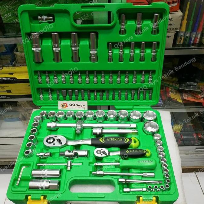 TEKIRO SOCKET SET 94 PC - Kunci sok set 1/4 dan 1/2 inchi