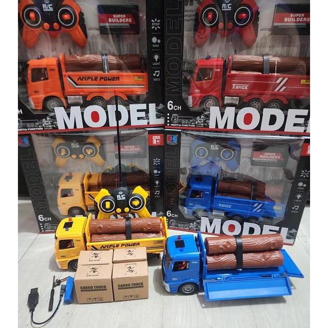 Ranggastandmurah - Mainan Rc Container Truck 12Roda Truk Muatan Barang Remote