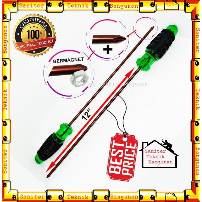 Onair- Obeng Plus-Obeng Magnet-Obeng Panjang Popeye 12" Inch