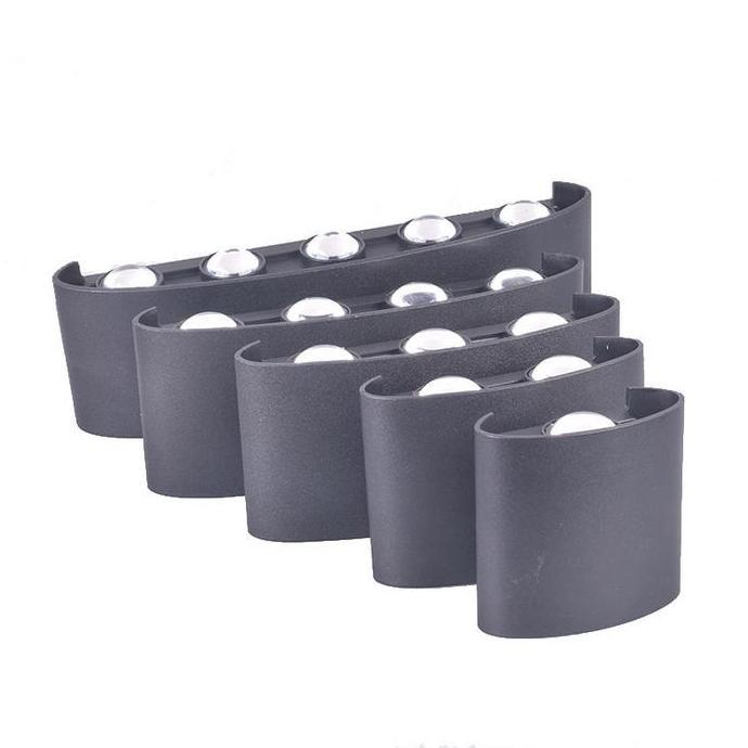 Xxct- Lampu Hias Taman Dinding Teras Wall Light Led 2 Arah Fitting E27 Outdoor Minimalis Tempel Pila