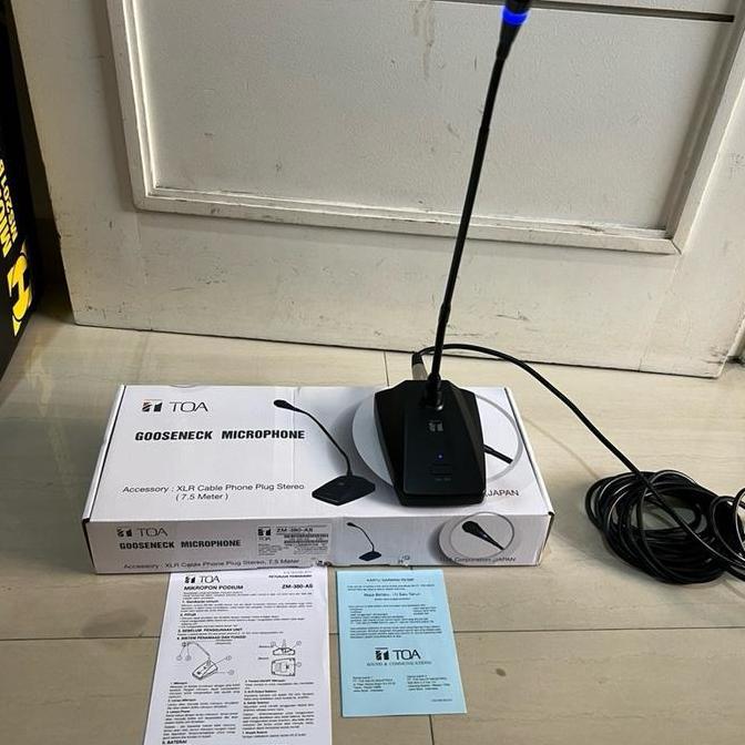 Singover- Mic Meja Podium Toa Zm 380 As Original Microphone Toa Zm 380As Zm380As