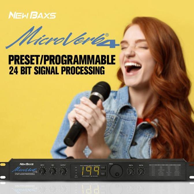 Singover- New Baxs Efek Vocal New Baxs  Microverb 4 Made In Taiwan Effect Vocal Microverb 4 Taiwan K