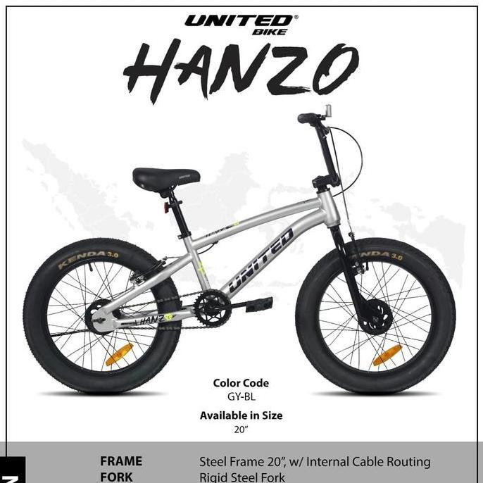 Terlaris Sepeda Bmx 20 United Hanzo
