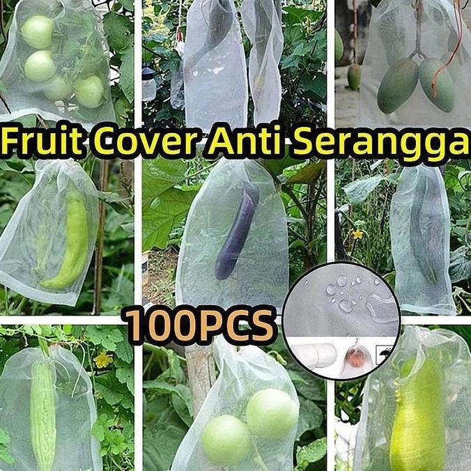 NAVHOKA 100PCS Fruit Cover/Pembungkus Buah/Fruit Cover Anti Serangga/Kantong Jaring Pembungkus/Buah 