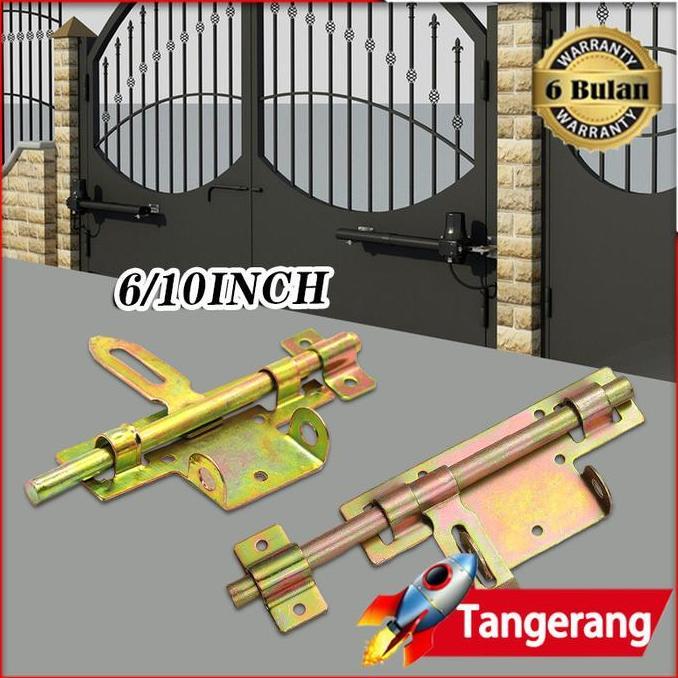 RETEKNO Grendel Pintu Pagar Besi Grendel Gembok Besar Selot Pagar Besi Grendel Dan Gembok