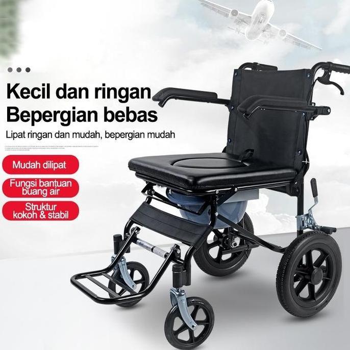 OSANTEKNO Kursi roda manual/kursi roda lipat ringan sederhana/kursi roda khusus lansia/kursi roda po