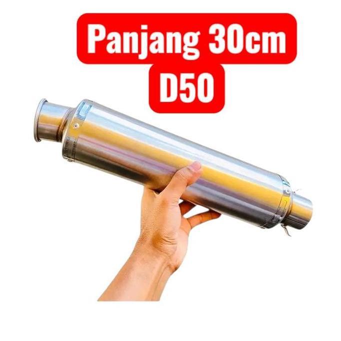 Knalpot Dsm bulat cincin polosan model dbs LR Motorcycle