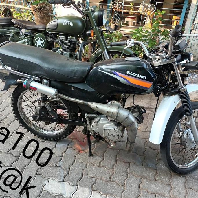 knalpot motor a100 udang trail 2 tak
