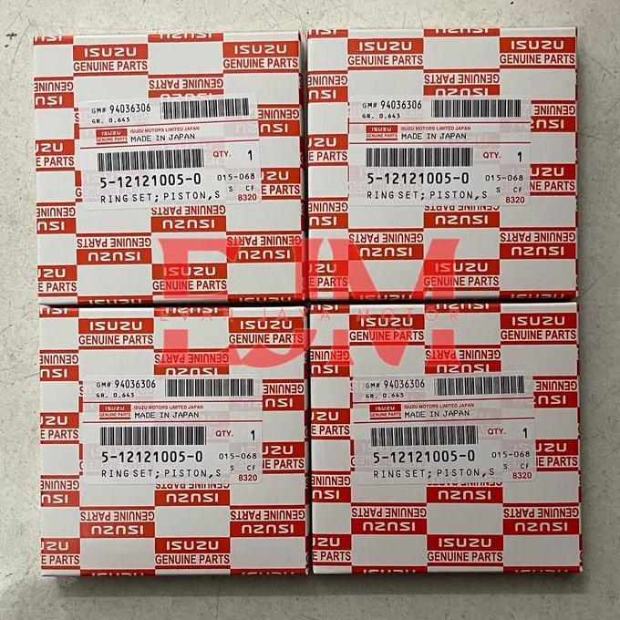 RING PISTON / RING SEHER ISUZU 4BD1 6BD1 ASLI GENUINE 5121210050 ORIGINAL DAN TERPERCAYA