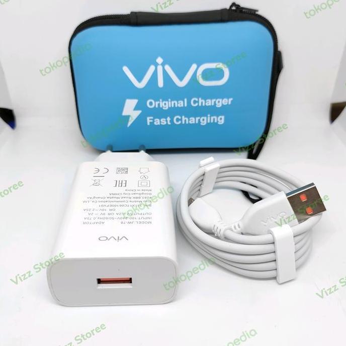Charger Vivo Original Charger Fast Charging Kabel Tipe C Plus Dompet Kode 938