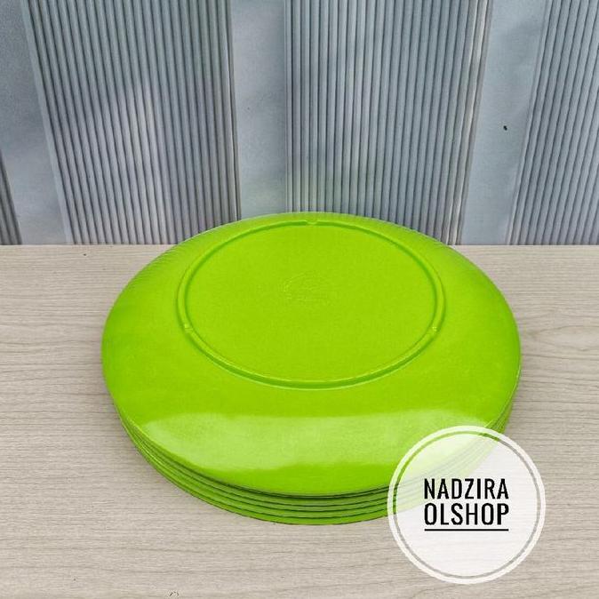 Paket 12 pcs piring makan melamin cekung motif daun - piring makan - piring daun tebal. Kitchenware 