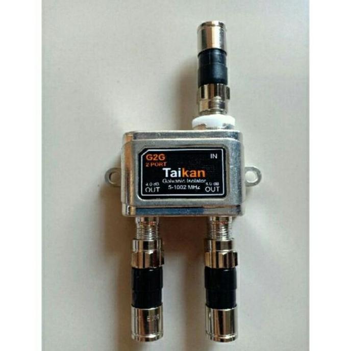 Onair- Spliter Antena Tv Cabang 2 Way Splitter Signal + Drat Connector Compre