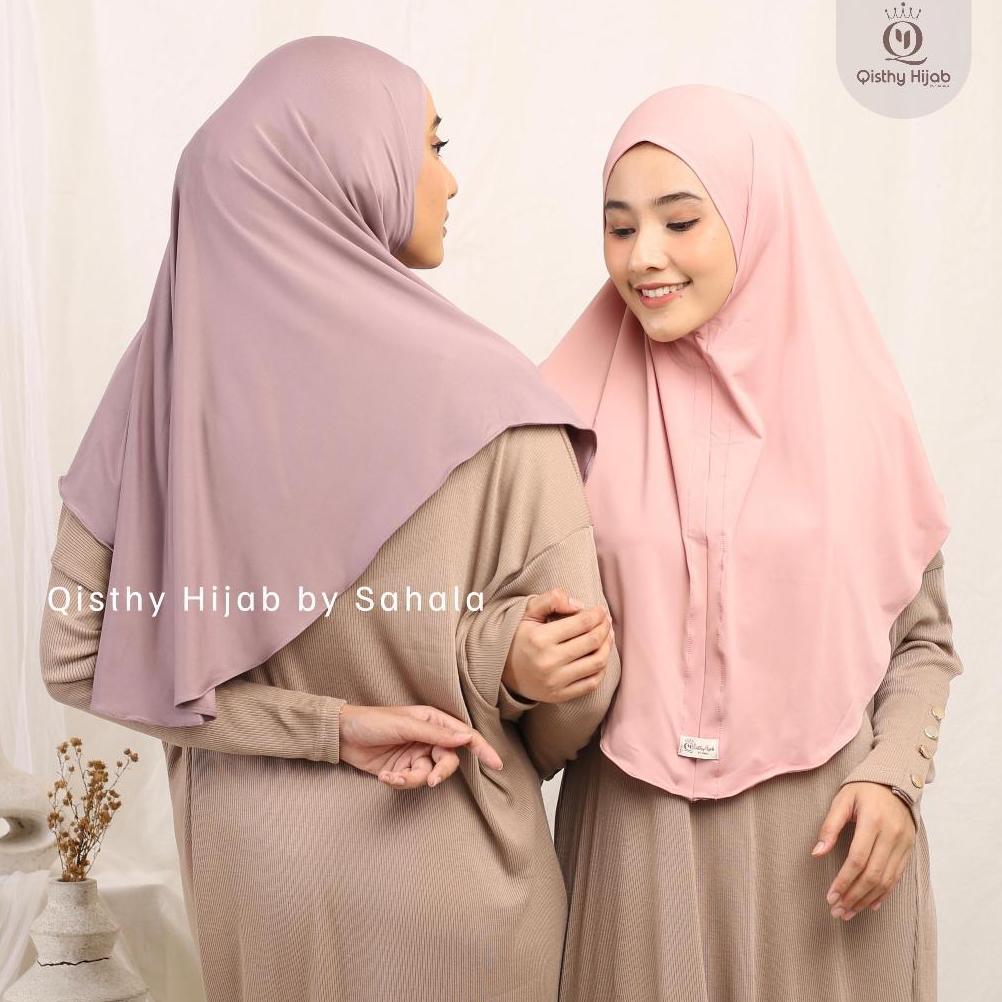 QISTHY HIJAB - AMANDA SIZE L Hijab Instan Daily NONPED Premium Qisthy Hijab by Sahala Ramadhan