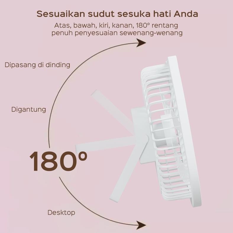 hot product han river kipas angin portable with lampu led kipas angin mini