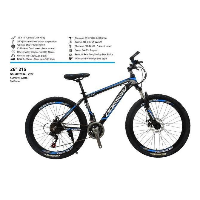 Terlaris Sepeda Gunung Mtb 26 Odessy City Allumunium Alloy Terbaru