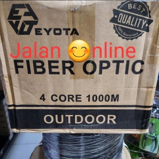 NEW Kabel FO 4 Core 3 seling Dropcore 4 Core 3 seling FTTH Fiber Optik