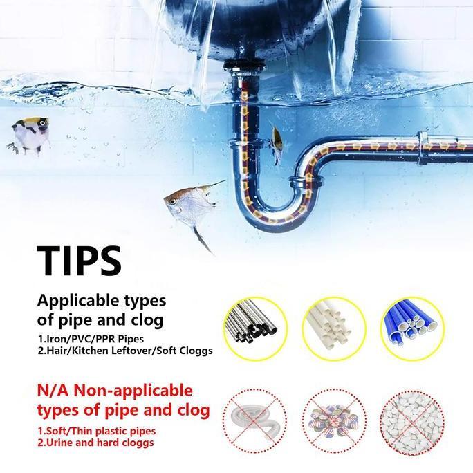 RETEKNO 15m Pipe Cleaner Pipa Pembersih Saluran Mampet Pembersih Pipa