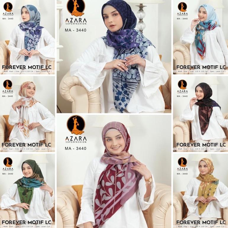 Azara Scarf - Kode A Segiempat MOTIF AZARA OSKARA LC Seragam S4 OREGANO PARIS PREMIUM LC dan FOREVER