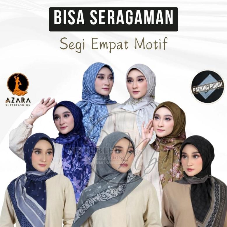 Azara Scarf - Kode A Segiempat MOTIF AZARA OSKARA LC Seragam S4 OREGANO PARIS PREMIUM LC dan FOREVER