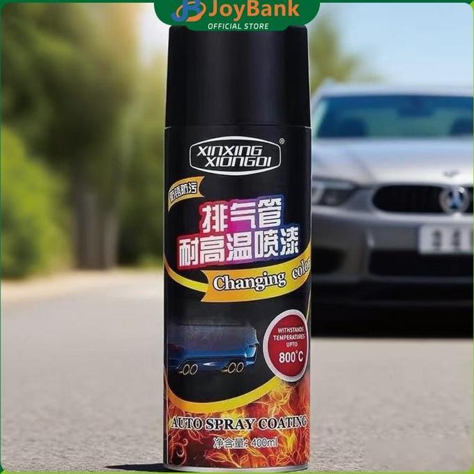 NAVHOKA Cat Hi Temp Black Doff 400ml Cat Knalpot Anti Panas Dengan Fitur Tahan Suhu 800C Untuk Melin