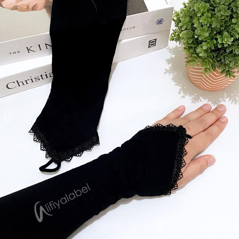 MANSET HANDSOCK PENDEK CINCIN RENDA SPANDEK RAYON / HANDSOCK RING KAOS RAYON Ramadhan Sale