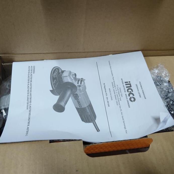 ingco gurinda gerinda 750watt 4 inci tombol samping