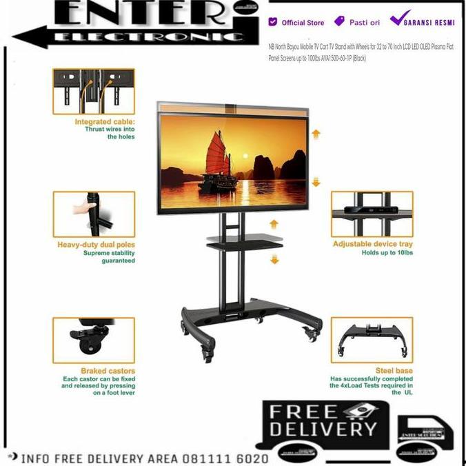 Ready Bracket Led Tv Nb Ava 1500 - Bracket Tv Led Standing Nb Ava1500 60 1P | Original 100%