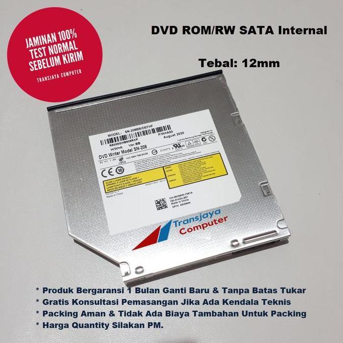TERBARU - DVD RW DVD ROM Internal Laptop Sata Tebal