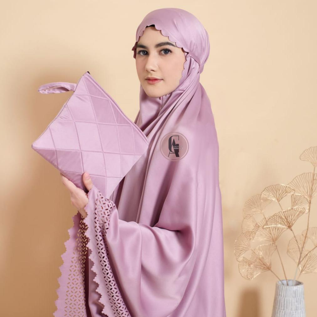 Mukena Silk Premium 2In1 Mukena Dewasa Silk Polos